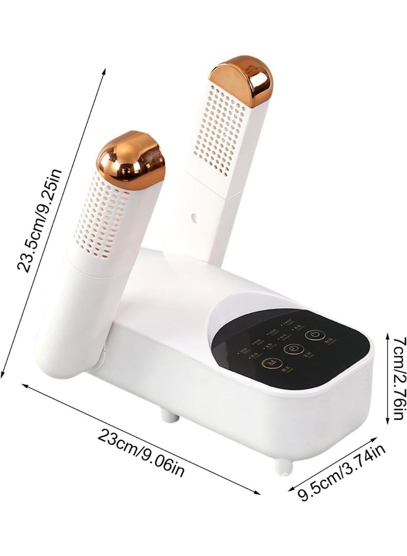 Electric Shoe Dryer Machine with Intelligent Timer - 360° Constant Temperature Fast Heating Boot Warmer - Portable Foldable Deodorizer & Dehumidifier for Sneakers, Boots, Socks & Slippers - Antibacterial Odor Removal Device 220V - Image 1
